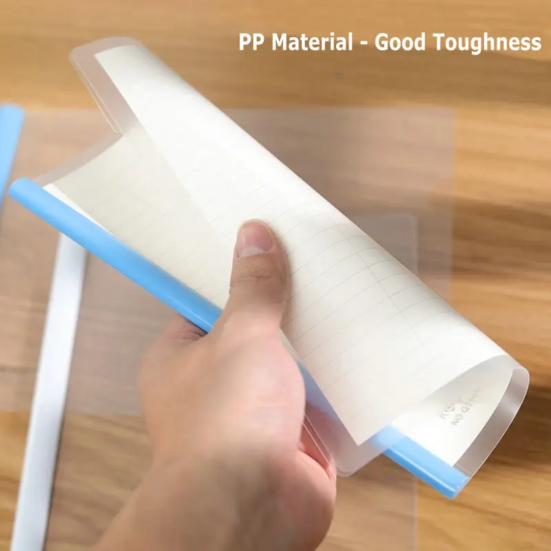10pcs Draw Rod Folder A5 Clear Plastic Paper Folder B5 Document Organizer Pull Rod Report Cover For Office