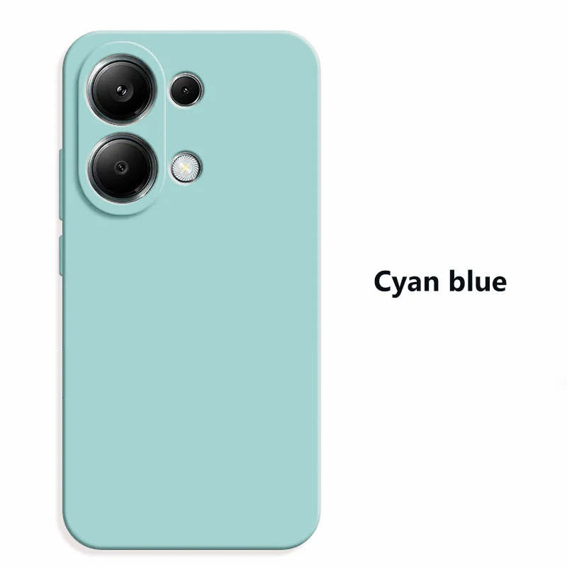 Luxury Square Liquid Silicone Soft Phone Case Cover