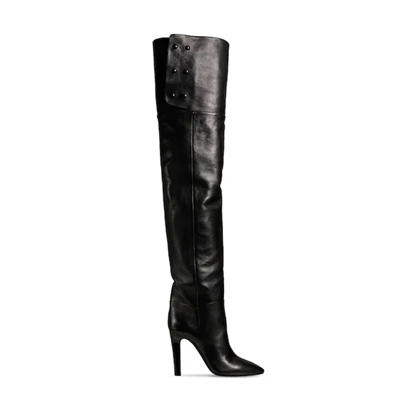 

Large Size Women Over the Knee Long Boots Pointed Toe High Heels Ladies Shoes Party Shoes Stiletto Boots Female Shoes High Boots