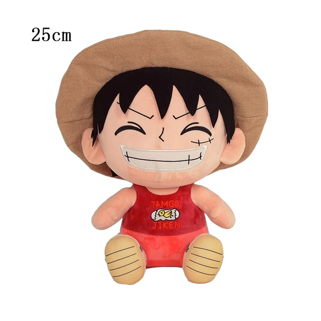 25cm Original One Piece Plush Stuffed Toys Luffy Zoro Chopper Ace Law