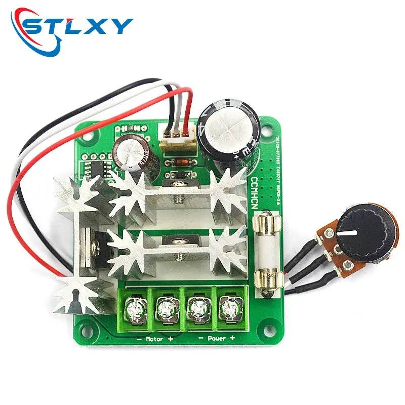 DC Motor Speed Controller DC 6V-90V 15A Stepless Speed Regulation Pulse Width PWM 12V 24V 36V 48V 1000W