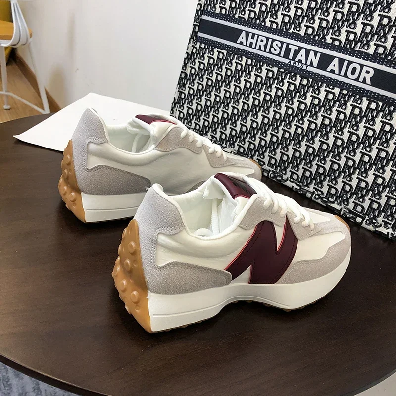Women's Sneakers Fashion Women Platform Shoes Lace Up Vulcanize Shoes Womens Trainers Dad Shoes
