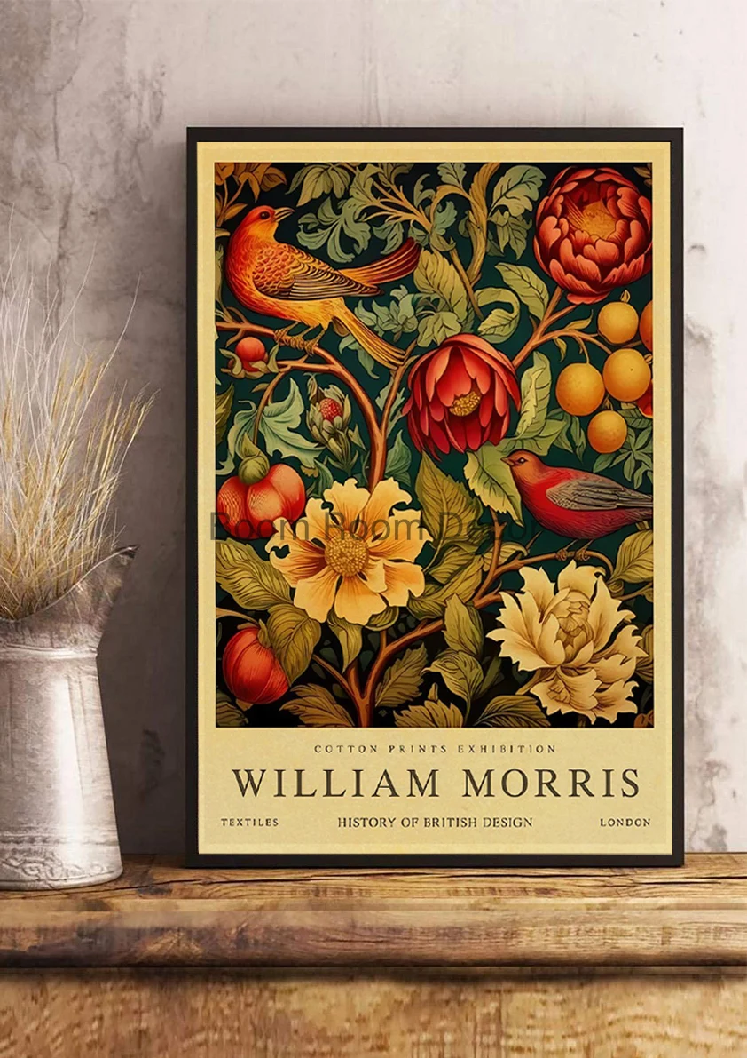 Vintage William Morris Aesthetic Canvas Art
