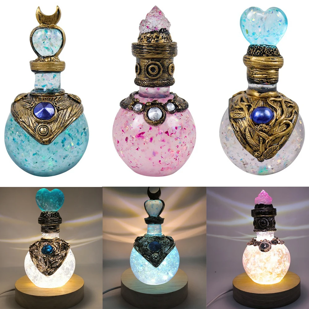 Anime Mermaid Magic Potion Bottle Aura Moon Desktop Ornament Elves Treasure  Antidote Bottle Sample Vial Office Room Home Decor - AliExpress