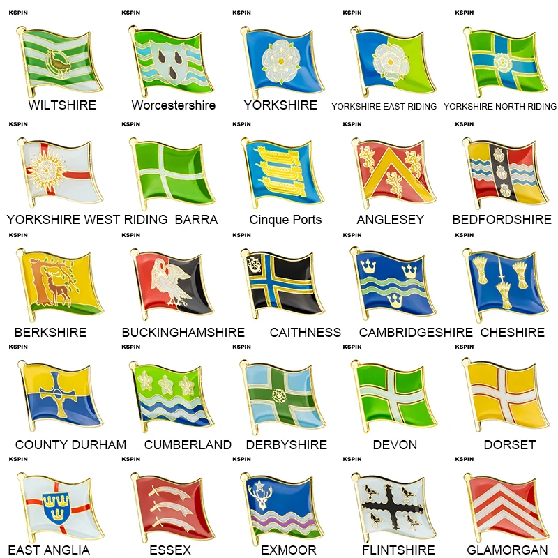 United Kingdom County Lapel Pins Flag Lapel Pins Country Flag Badge Flag Badge Brooch
