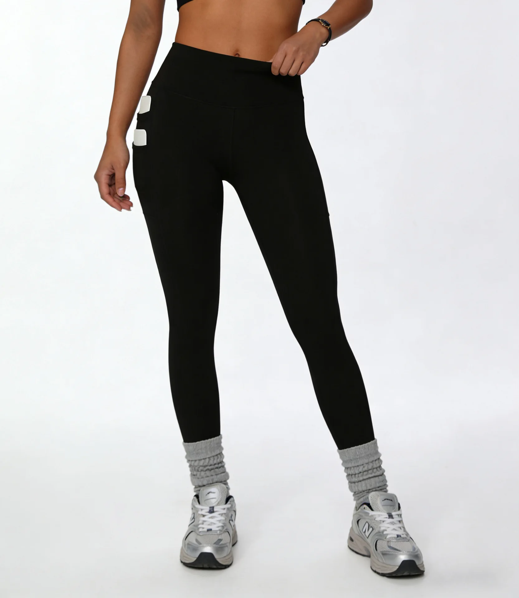 High-Waist Yoga Pants Nine-Length Nude Sensation Sports Outdoor Tight Bottoming Pants for Women 4