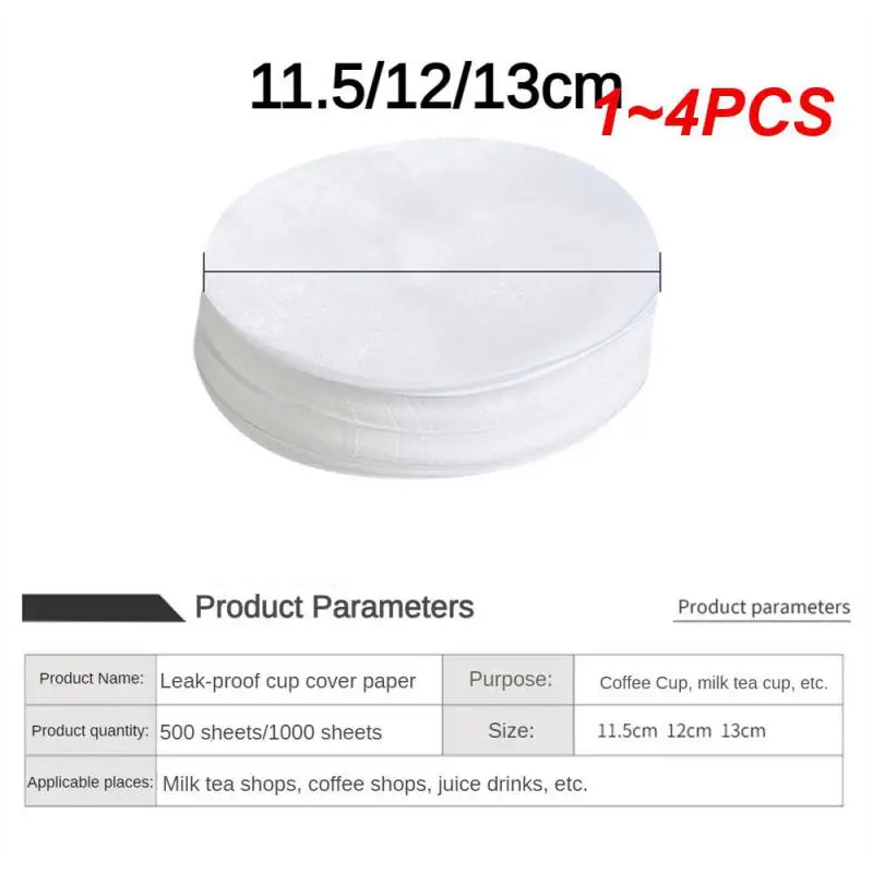

1~4PCS Food Grade Paper Practical Reliable Convenient Multifunction Safe High Quality Leak Proof Film Round Cup Leak-proof Film