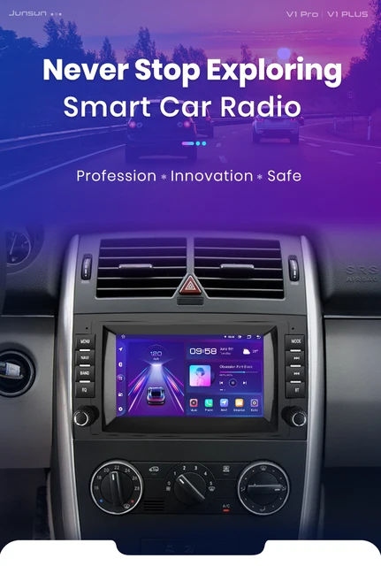 Junsun AI Voice Android Auto Radio Coche Con Pantalla Para Mercedes Benz  B200 A B Class W169 W245 Viano Vito W639 Sprinter W906 Pantalla De Coche  Mutimedia Carplay RDS DSP Trayecto GPS