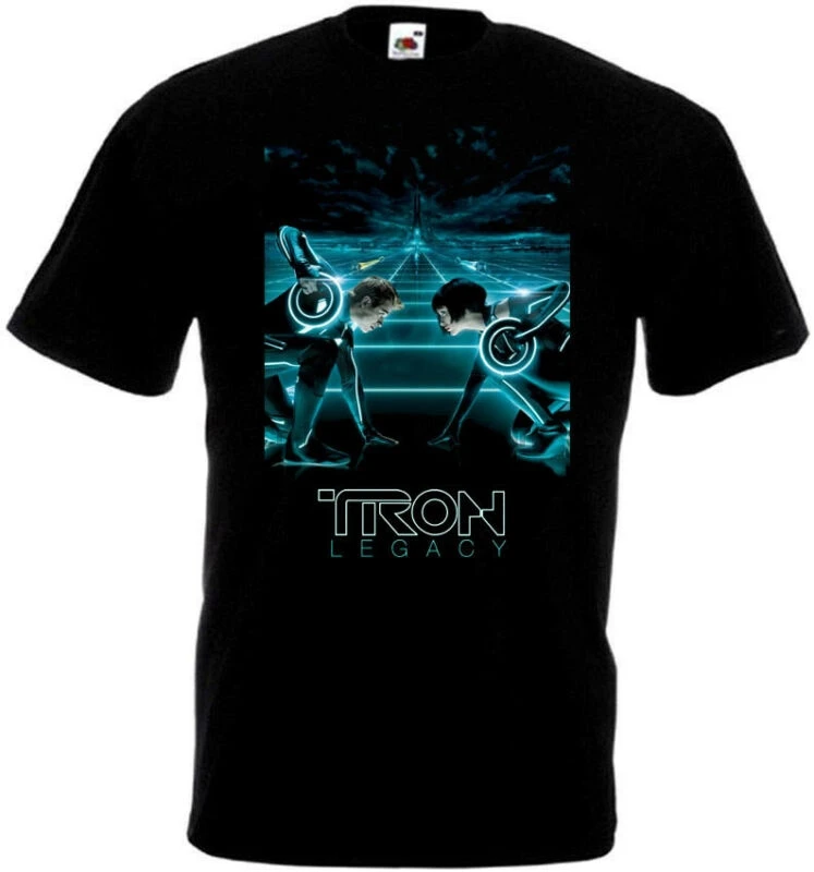 TRON LEGACY v1 футболка черный фильм плакат все размеры 'ɵxl |