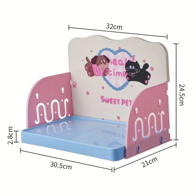Elevated Spill-Proof Pet Feeding Bowl Stand 8