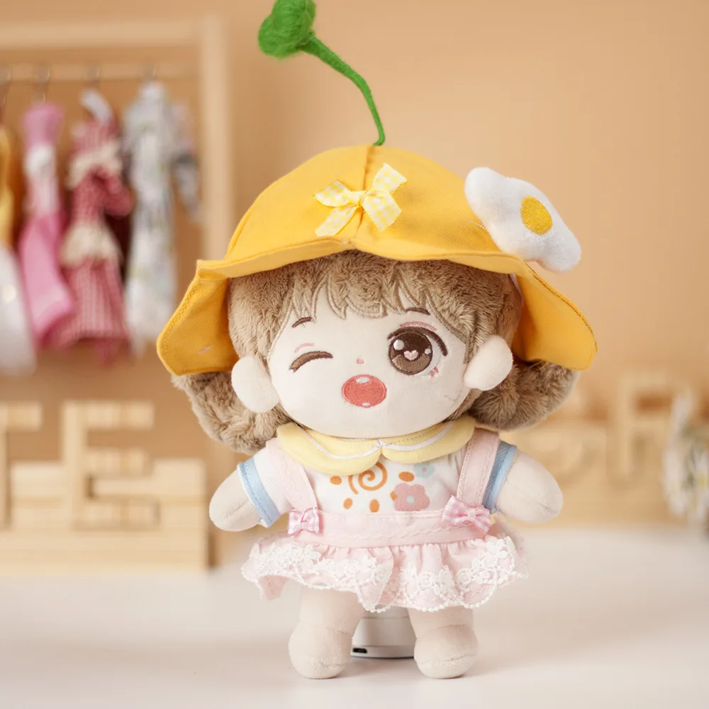 

Fashion 20CM Doll Clothes Hat+Clothes Dress Up Dolls Accessories Cool Stuff Our Generation Korea Kpop EXO idol Dolls Gift