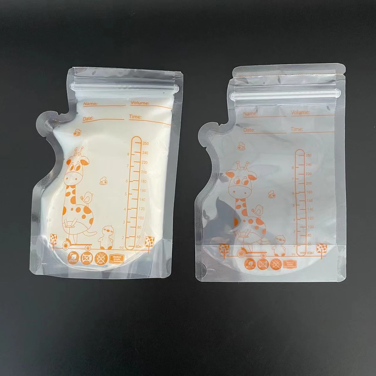 English breast milk bag 8oz cartoon pattern