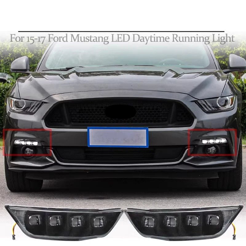 

Suitable For 15-17 Ford Mustang Daytime Running Lights, Turn Signal Flow Led Daytime Running Lights, Fog Lights Modification