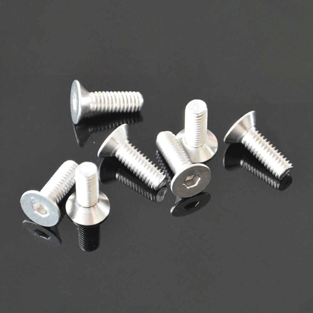 Tornillos De Cabeza Plana Hexagonal Ultrafinos De Acero