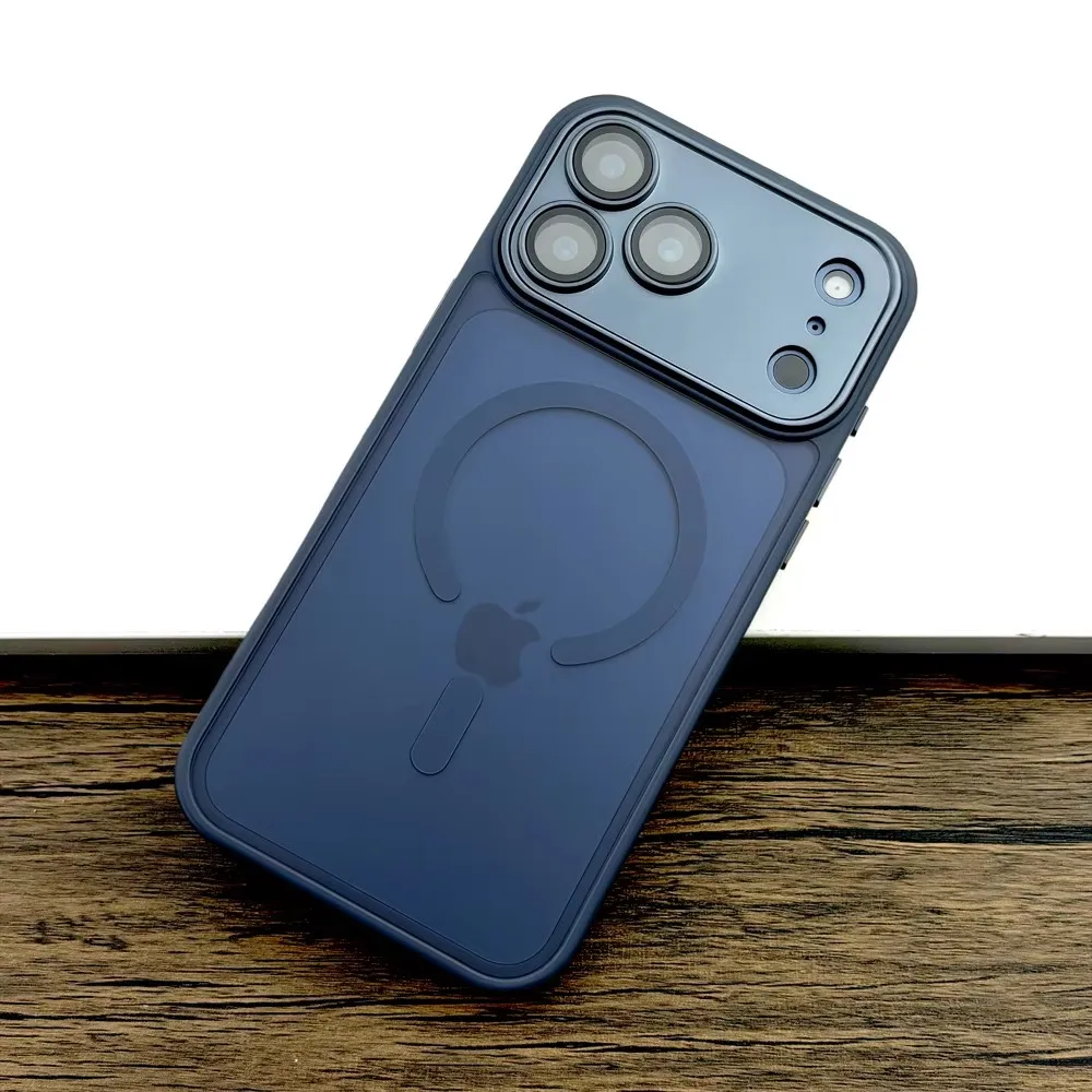 Luxury Matte Translucent iPhone Case with MagSafe Charging Compatibility