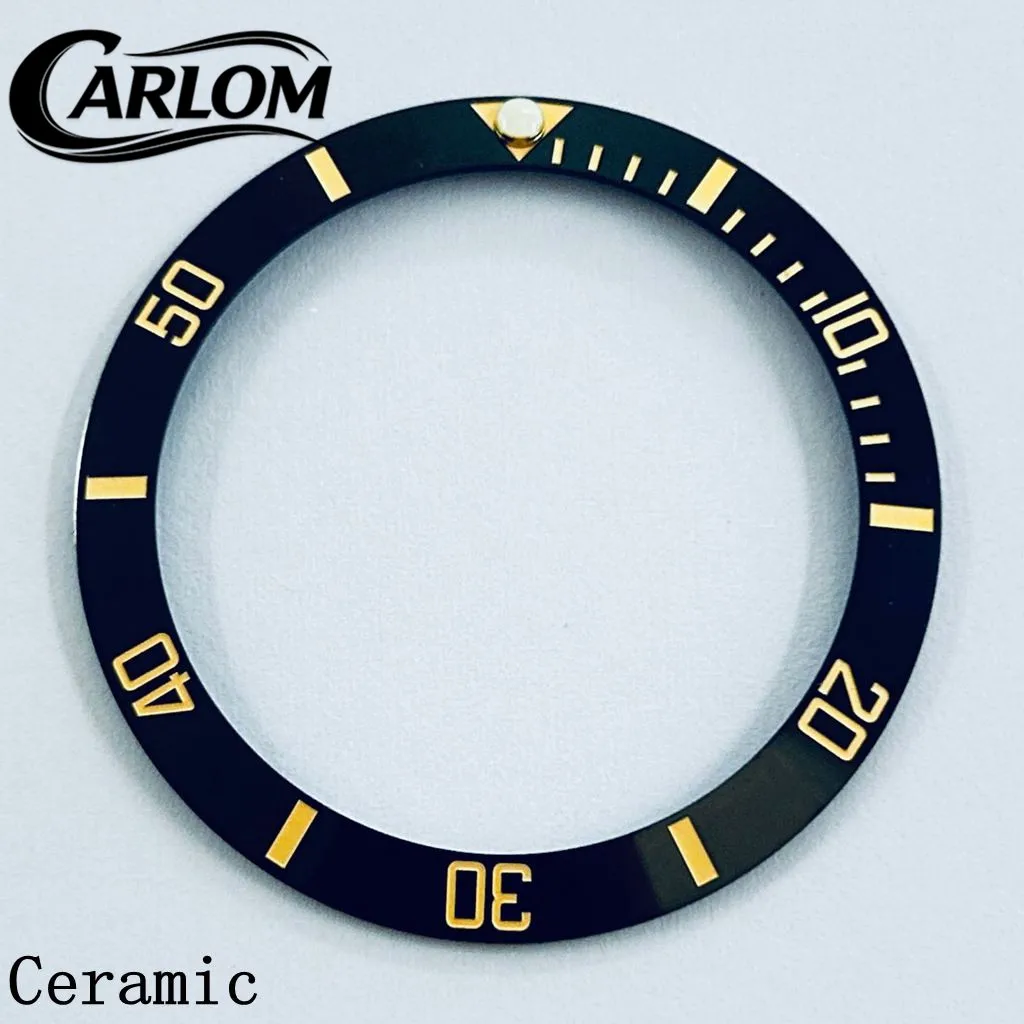 Black Blue Green Gray Ceramic Aluminium Sloping Bezel Insert