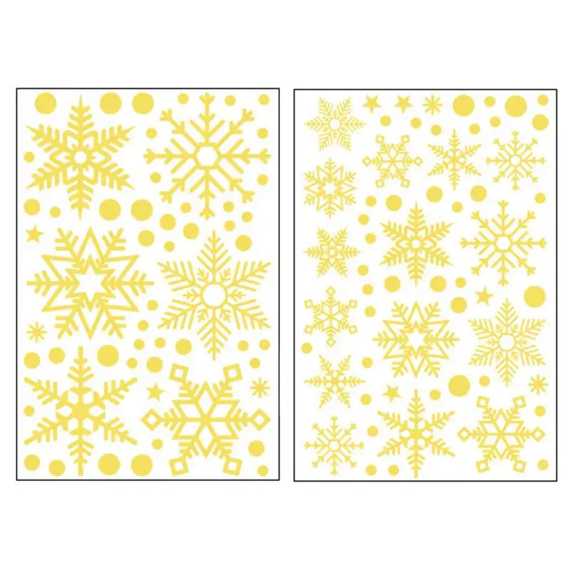 

Winter Window Clings Christmas Translucent Snowflake Window Decals Self Adhesive Decorative Christmas Window Snowflakes Decor