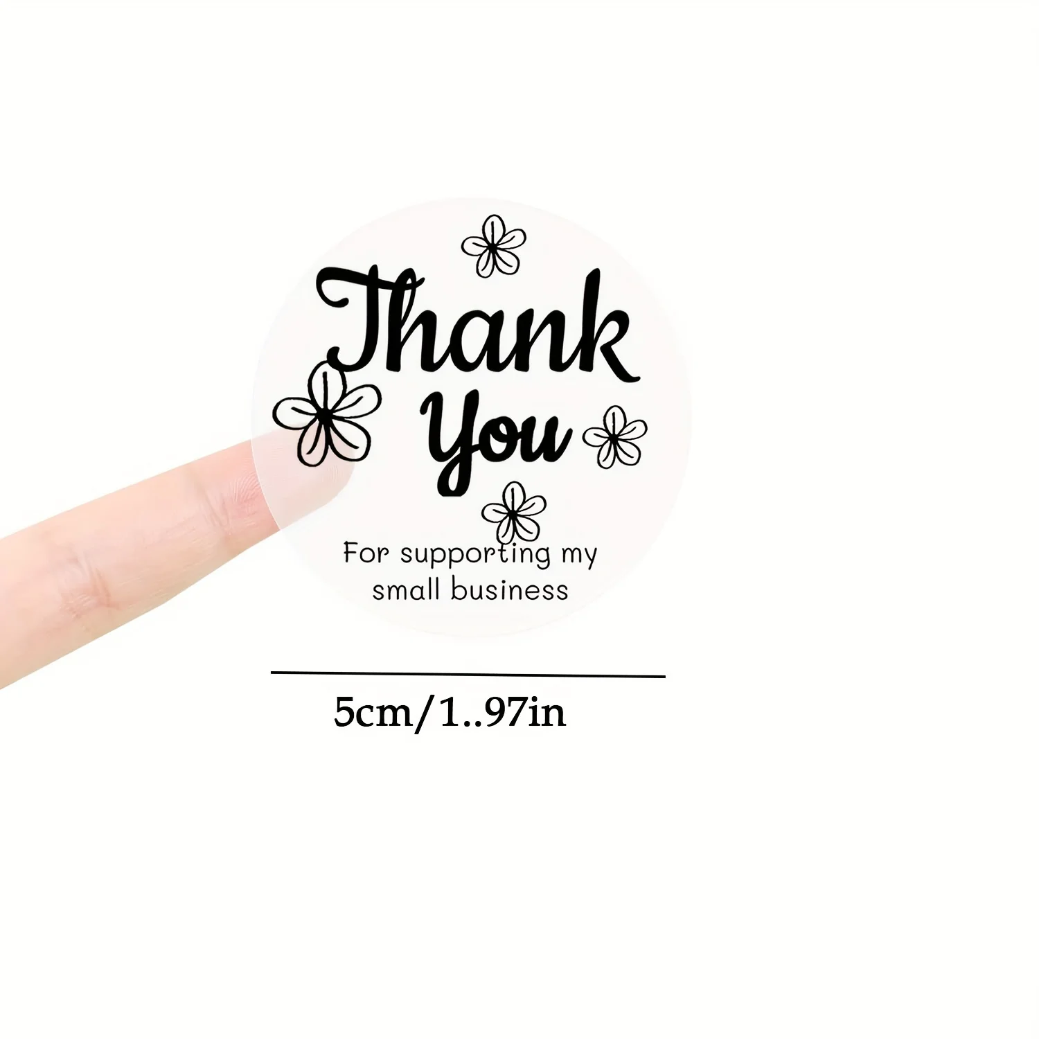 Transparent Round/Square Thermal Labels - Self-Adhesive, Compatible with M110/M200/M1 Label Printers, for Barcode, Address