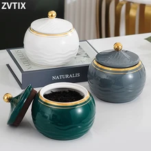 

European Style Ceramic Sealed Storage Bottles With Lids Moisture Proof Tea Cans Coffee Honey Candy Household Portable Sealed New