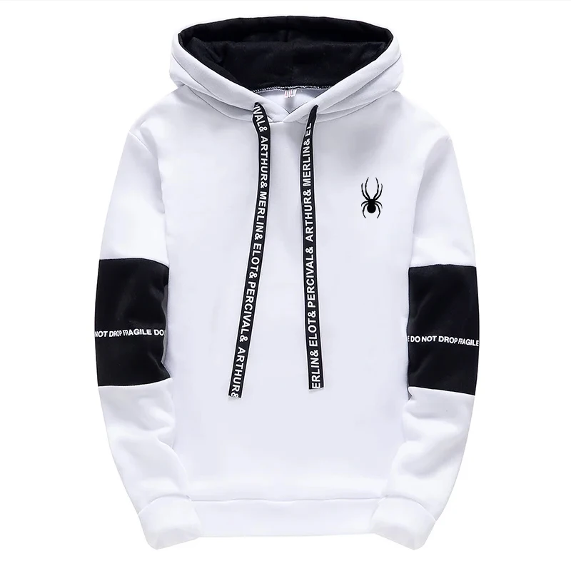Men's Hoodies Long Sleeve Casual Printing With Letter Sweatshirts New Spring Hip Hop Pullover Sports Top Male Hooded Sweatshirts 2