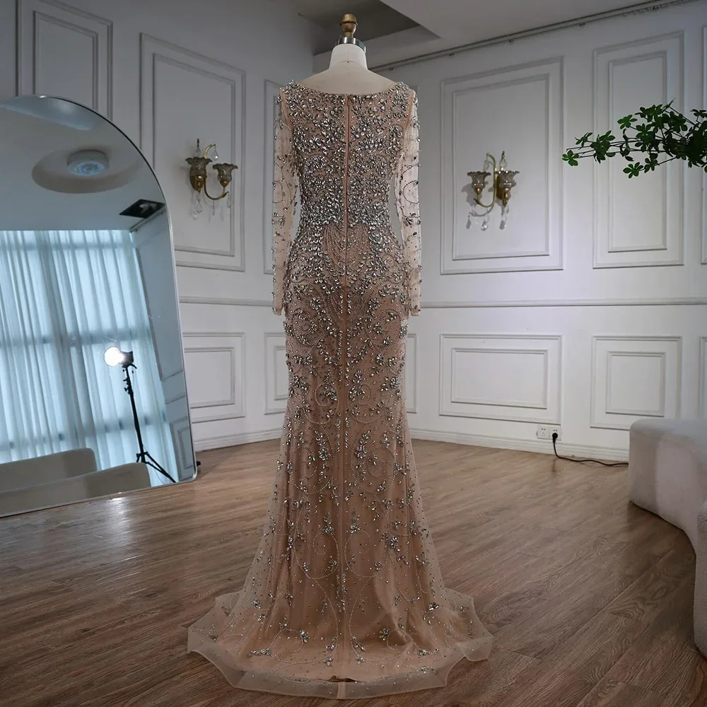 green emerald velvet dress LaDivine CD0192 Long Sleeve Evening Formal Dress  The Dress Outlet