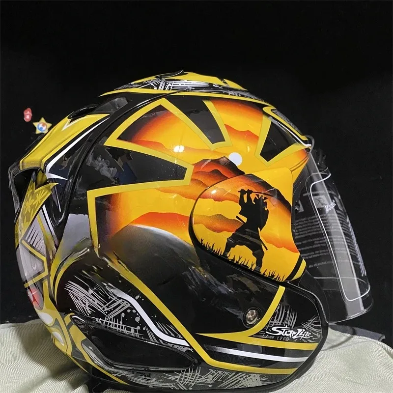 Фото Шлем Ram3 Pedrosa Samurai для мужчин и женщин, мотоциклетный шлем для езды по бездорожью и спуска с горы №2