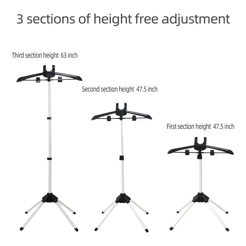 160cm Adjustable Clothes Steamer Rack Telescopic Vertical Fabric Hanging And Ironing Standing Handheld Steam Ironing Bracket clothes rack
