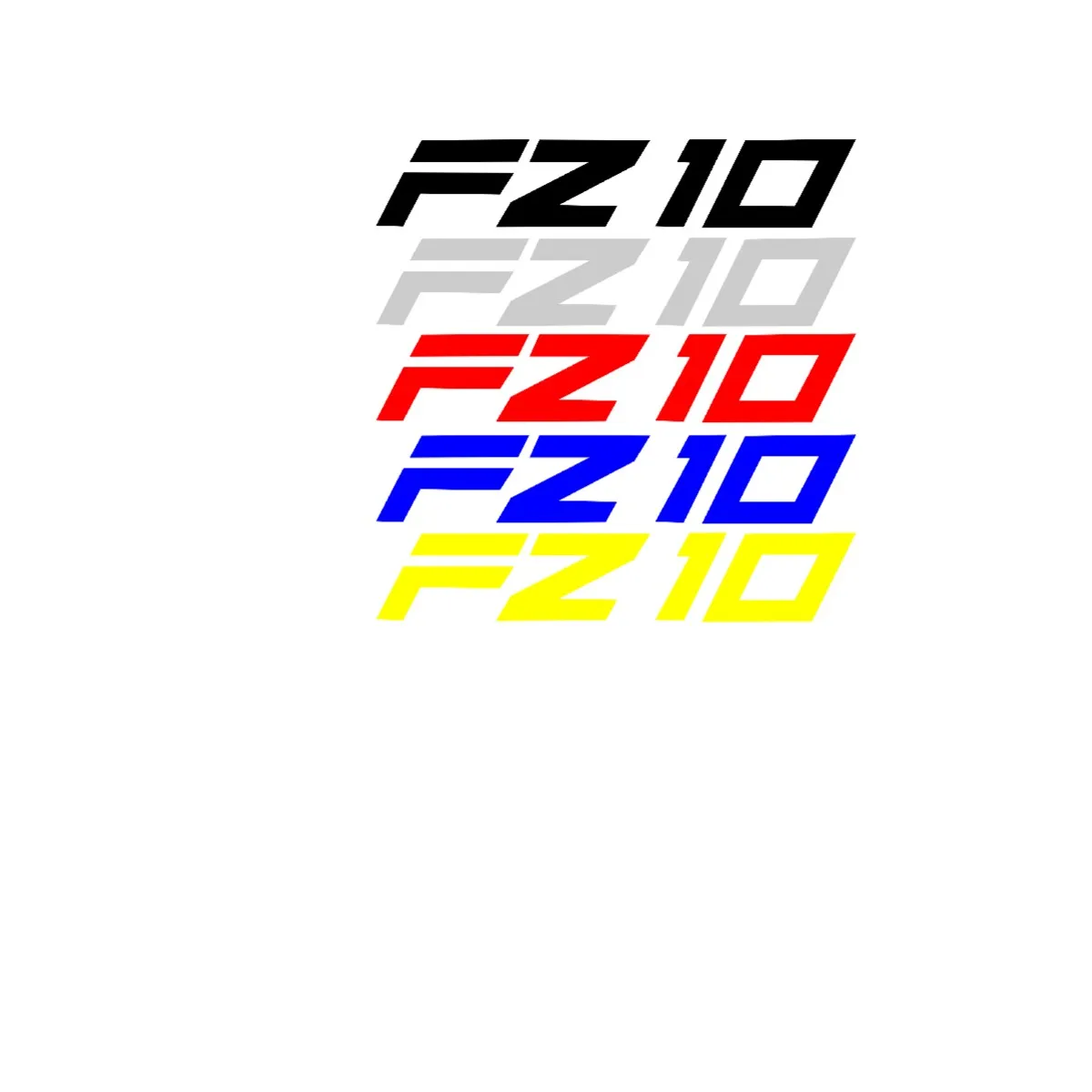 

Motorcycle Stickers Emblems Diversion Shell Sticker for YAMAHA FZ10 FZ 10 logo a pair