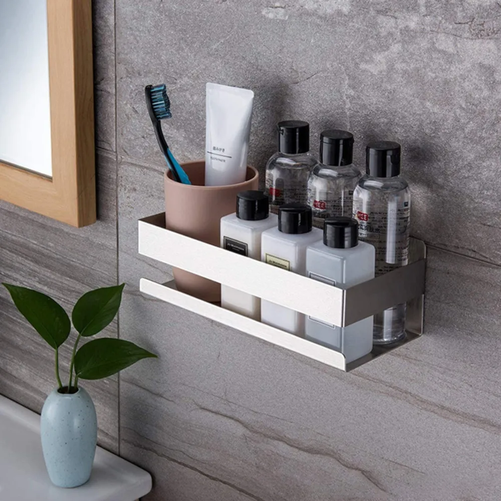

Shower Shelf Without Drilling Shampoo Holder Bathroom Shelf Organizer Make Up Organizer Wall Shelf Bathroom Accessories