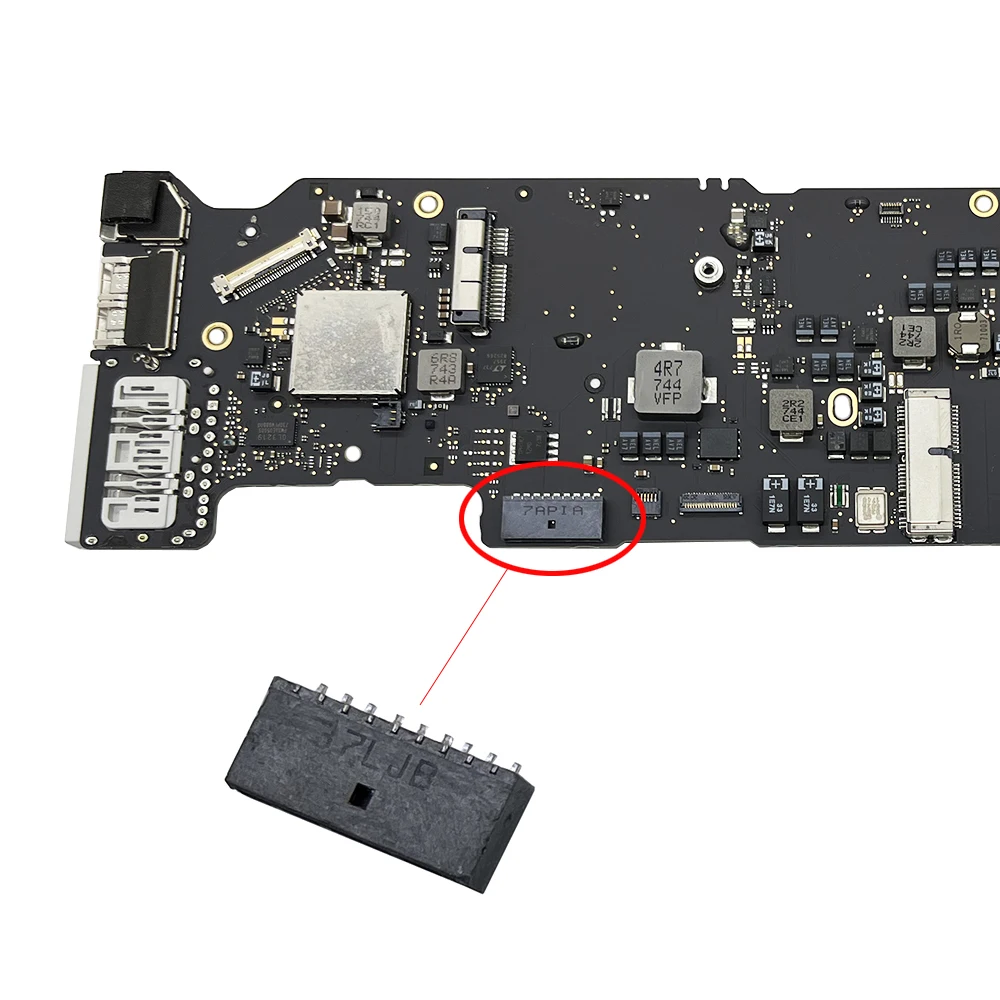 Connecteur de batterie pour Macbook Air 13 A1369 A1466, original, soudé  dans la carte mère, année 2010-2017 - AliExpress