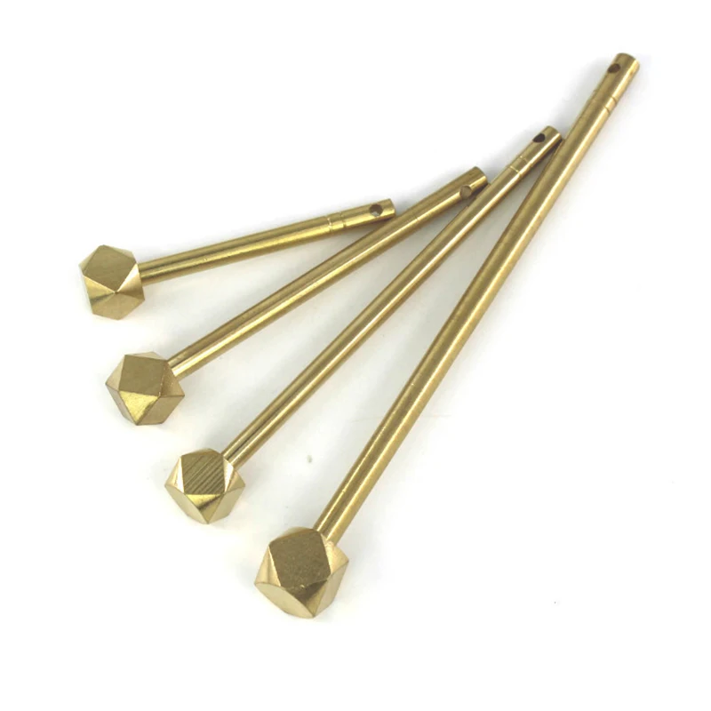 1pc Latch Locking Pin Chinese Furniture Hardware Straight Lock Bolt Brass Locking Closure Pin Cabinet Door Trunk Box Latch