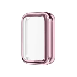 Full Cover Smart Soft TPU All - Around Protective Shell Bumper Case Accessories - Mi Band 9 Pro (Pink)