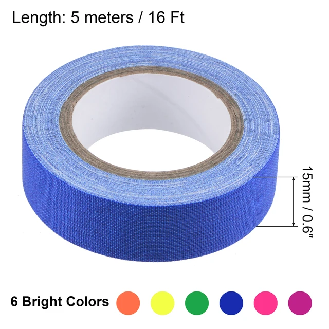 Versatile and vibrant UV reactive neon cloth tapes for DIY decoration