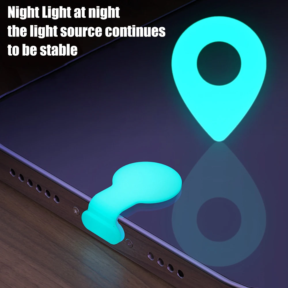 Luminous Dustproof Protective Charging Port Covers