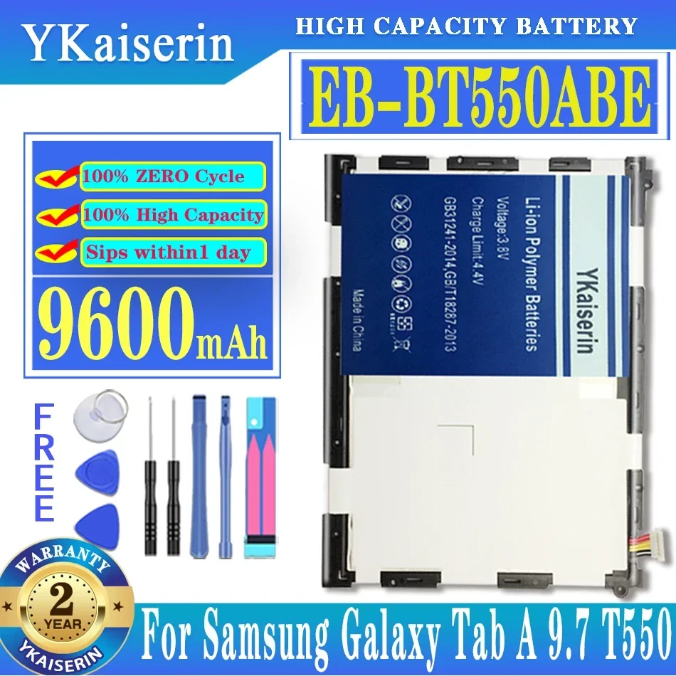 

Battery EB-BT550ABE 9600mAh For Samsung Galaxy Tab A 9.7" SM-T550 SM-P550 T555/S P351