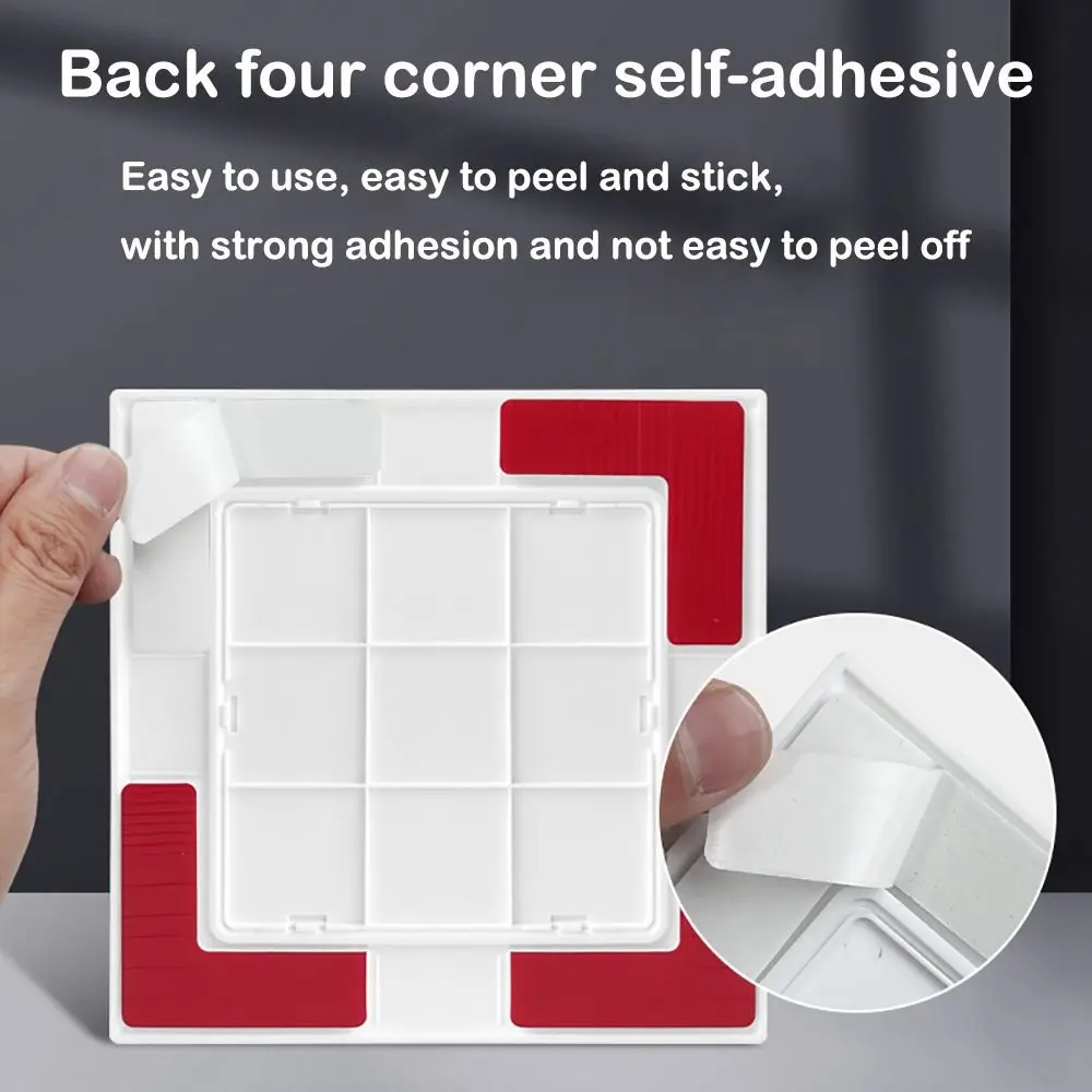 Universal Self-adhesive Access Panel Door Removable White Plastic Opening Flap Cover Plate Inspection Hole Wall Access Doors