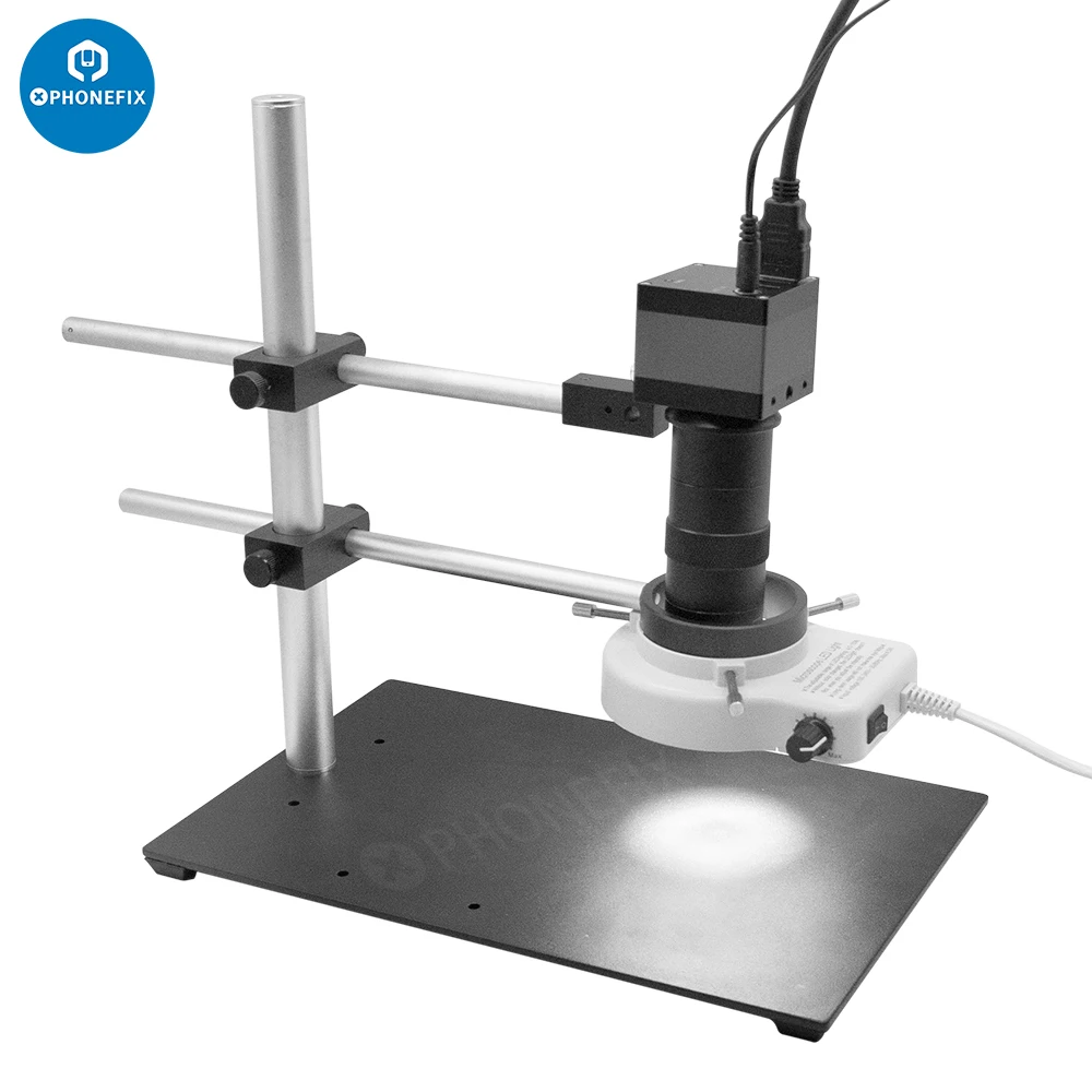 

Настольная подставка-держатель с двумя ручками для промышленной камеры, для микропайки печатных плат, цифровой видеомикроскоп, приспособление для камеры