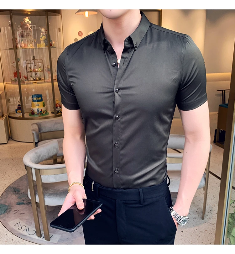 Giacca Uomo In Panno Sottile - Maniche Corte Con Risvolto, Casual E Traspirante - Foto 2