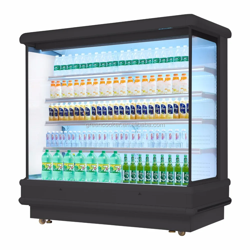 Supermarket Fruit And Vegetable Display Cooler / Air Curtain Cabinet fruit shelf display shelf fresh supermarket vegetable shelf commercial store fruit and vegetable store shelf