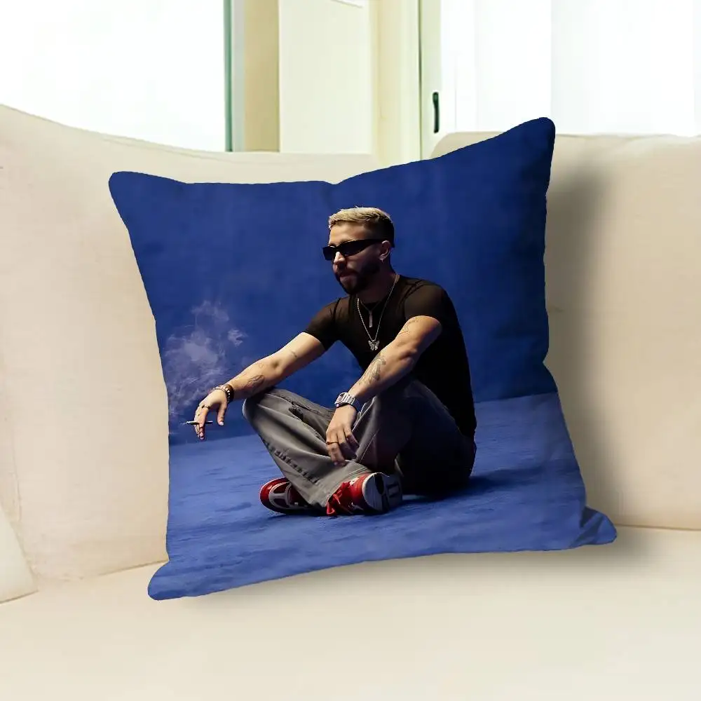 Singer M-Mora Album MICRODOSIS Kissenbezüge für Schlafzimmer, Wohnzimmer, Sofa, Heimdekoration, Polyester-Kissenbezug mit Reißverschluss – Detail 11