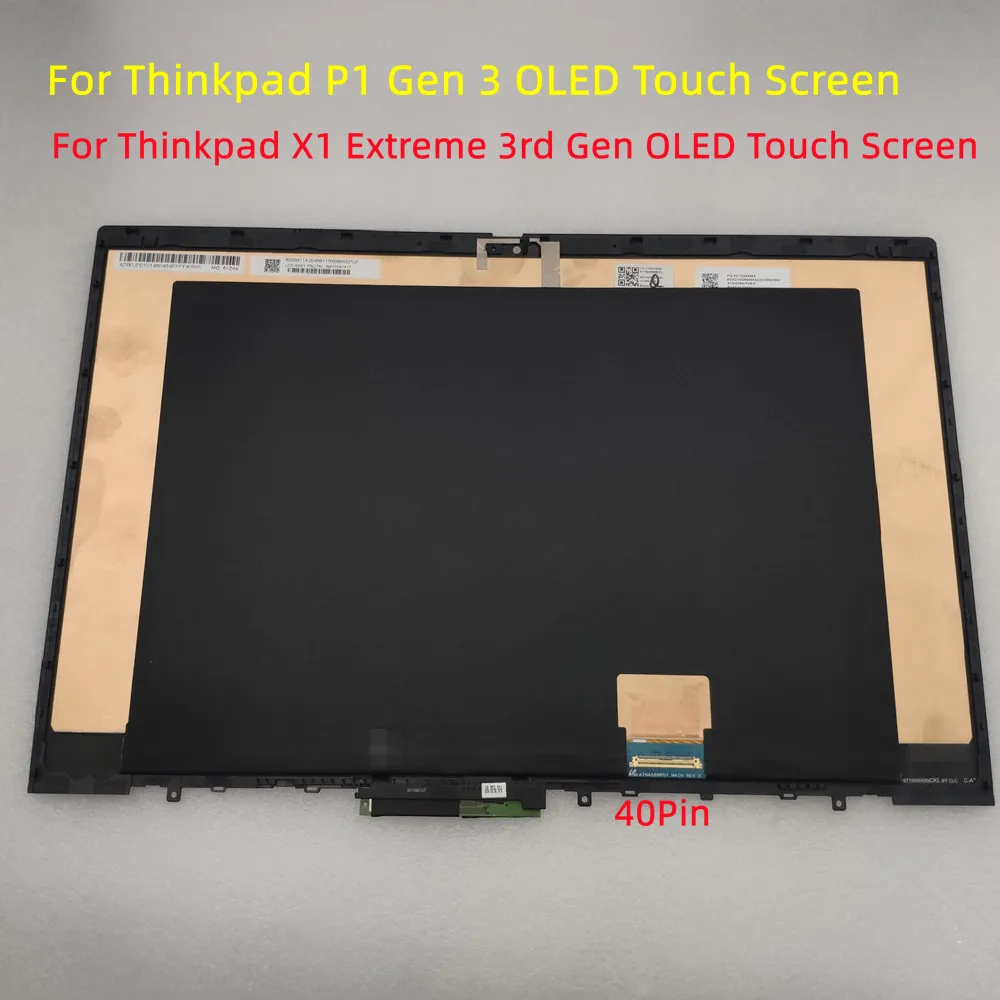 

ЖК-дисплей X1 Extreme 5M10Y87517 5M11F52401 15,6 дюйма OLED UHD сенсорный экран для Thinkpad P1 Gen 3 X1 Extreme 3rd Gen