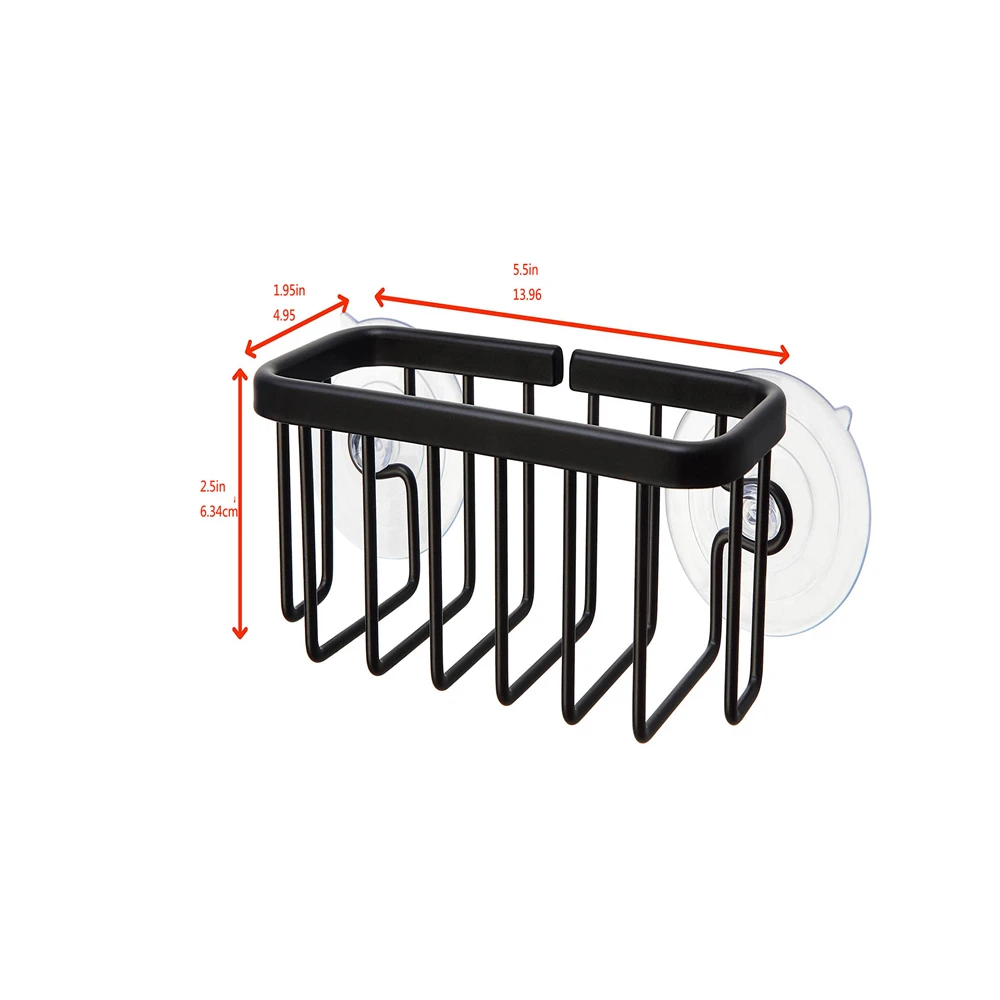 Kitchen Sink Sucker Rack Hanging Rag Hanging Basket Cleaning Ball Soap Rack Suitable for Sponge Soap Kitchen and Bathroom kitchen storage rack sink sponge holder kitchen organizer sponge rack detergent sponge rack kitchen organizer rack