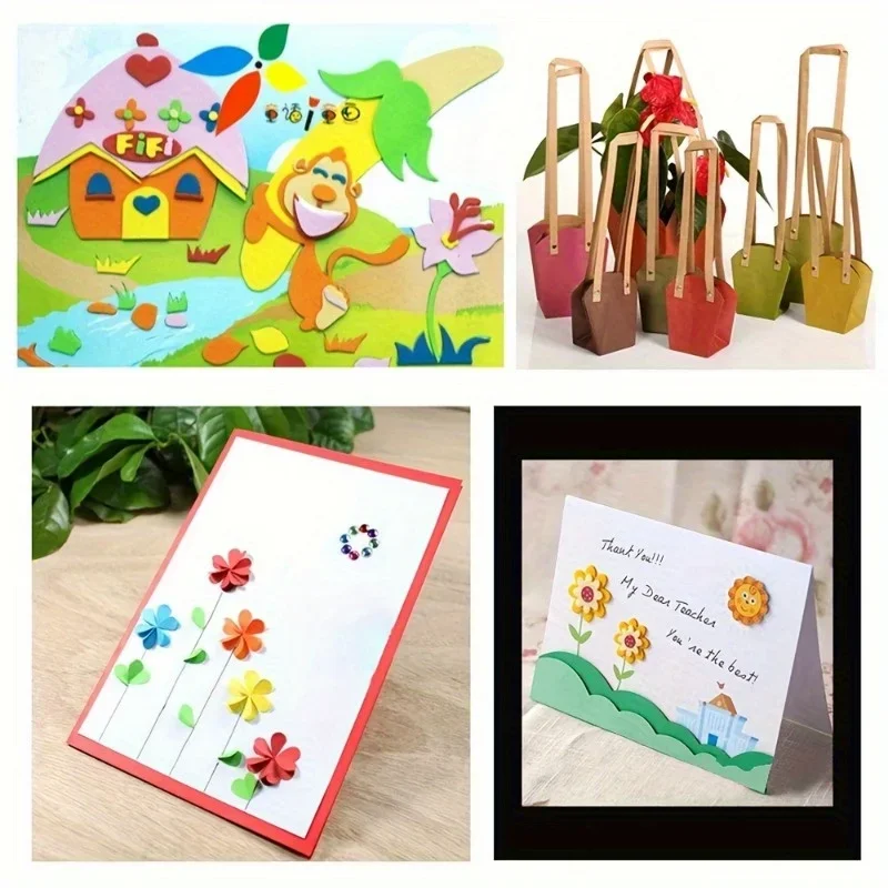 10-Color Square Cardstock Paper 6