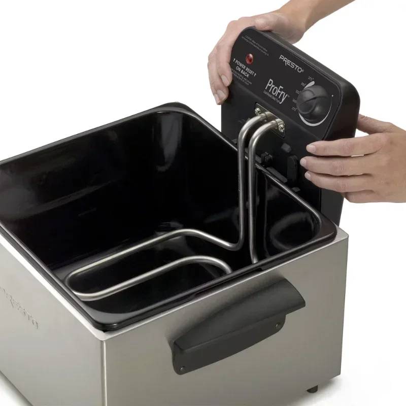 05466 Stainless Steel Dual Basket Pro Fry Immersion Element Deep Fryer USA