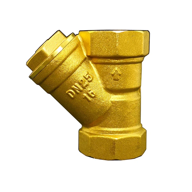 1/2 3/4 1 BSP Female Thread Brass Inline Y Type Filter Strainer