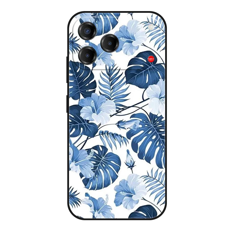 Marble Painted Soft Matte Silicone Back Cover - Elegant Design Case