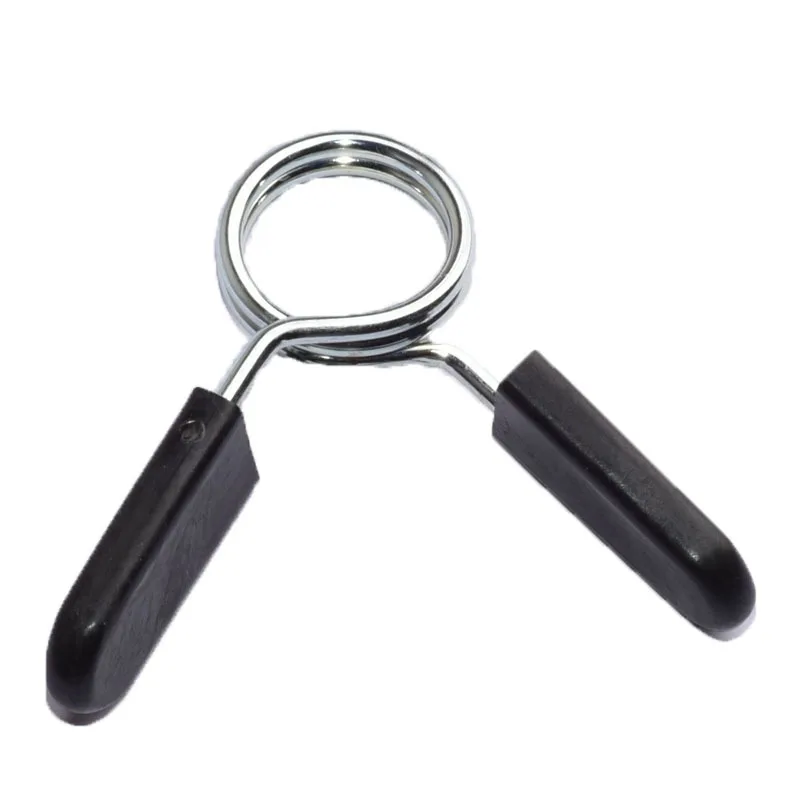 Description Picture 3 of item1 Pcs 25/28/30 mm Barbell Clamp Spring Collar Clips Gym Weight Dumbbell Lock Standard Lifting Kit Barbell Lock