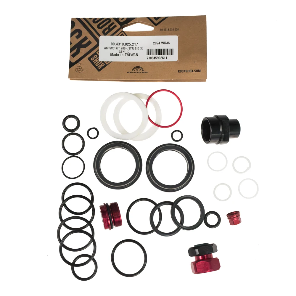 RockShox Service Kit For Lyrik/Pike 29+ Forks (2018+ DebonAir) - 200 Hour / 1 Year Maintenance