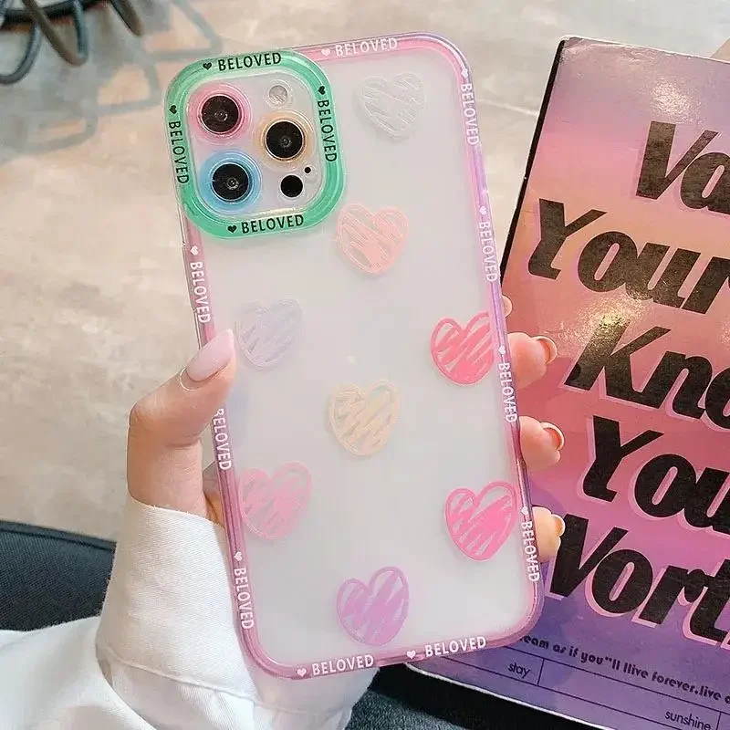 Vibrant Graffiti Love Heart Protective Phone Case