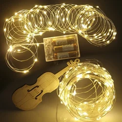 1-30M LED String Light Copper Wire Led Garland Lamp Christmas Fairy Light For Christmas Tree Wedding Party Home Decoration